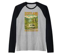 Scotland North Coast 500 Adventure Road Trip Raglan Baseball Tee