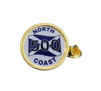 Scotland North Coast 500 Gold Plated Domed Lapel Pin Badge in Bag
