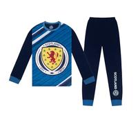 Scotland Official Football Gift Boys Long Sublimation Pyjamas Navy 3-4 Years