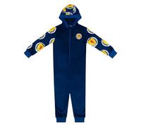 Scotland Official Football Gift Kids Fleece Hooded All-In-One Navy 6-7 Years