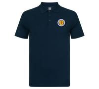 Scotland Official Football Gift Mens Crest Polo Shirt Navy Blue Medium