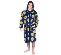 Scotland Official Football Gift Mens Fleece Dressing Gown Robe Navy Medium