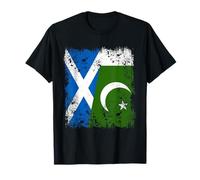 Scotland Pakistan Half Flag Scottish Pakistani Heritage T-Shirt