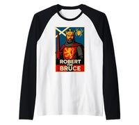 Scotland. Robert The Bruce Raglan Baseball Tee