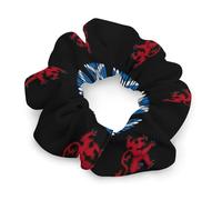 Scotland Royal Flag Scottish Lion Hair Scrunchies for Women Elastic Hair Bands Soft Hair Ties for Styling Gift Christmas Valentine's Day