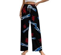 Scotland Royal Flag Scottish Lion Womens Pyjama Casual Wide Lounge Pants Soft Pj Bottom with Drawstring Sleepwear