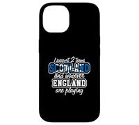 Scotland Rugby I Support Two Teams Funny Scottish Fan Quote Case for iPhone 14