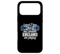 Scotland Rugby I Support Two Teams Funny Scottish Fan Quote Case for iPhone 17 Pro Max