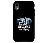 Scotland Rugby I Support Two Teams Funny Scottish Fan Quote Case for iPhone XR