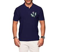 Scotland Rugby Polo Shirt for Men - Scottish Thistle - Shirts Nations Football Tshirts Navy