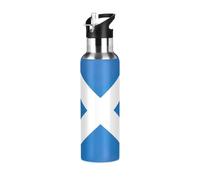 Scotland Saint Andrews Cross Flag Stainless Steel Vacuum Insulated Water Bottle 20 Oz Leakproof Water Bottles, BPA-Free Sports Water Bottle