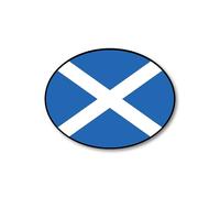 Scotland Saltire Flag Decal - Premium National Flag Car Sticker - Waterproof Vinyl, Fade-Resistant, Bubble-Free Application - Vehicle, Laptop & Travel Use - Made in UK (SCO)