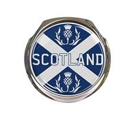 Scotland Saltire Thistle Car Grille Badge With Fixings