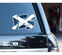 Scotland Saltire YES Car Van Fridge Bumper or Window Vinyl Decal Sticker 150mm