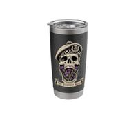 Scotland Scottish Art Skeleton Goth The Thistle Stainless Steel Insulated Tumbler