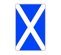 Scotland Scottish Decal Car Sticker Saltire Thistle (Saltire Rectangle Flag)