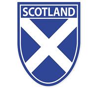Scotland Scottish Decal Car Sticker Saltire Thistle (Scotland Saltire Shield)