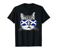 Scotland Scottish Flag Scot Cat Pride UK Men Women Gift T-Shirt