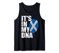 Scotland Scottish Flag Scot Scots DNA Football Rugby Gift Tank Top