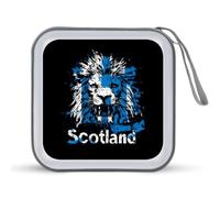 Scotland Scottish Lion 40 Capacity CD Case Hard Plastic Portable Travel DVD Cases Protective Storage Organizer Binder