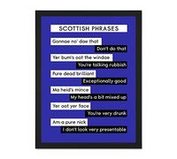 Scotland Scottish Phraseology Large Framed Art Print Poster Wall Decor 18x24 inch