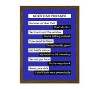 Scotland Scottish Phraseology Large Framed Art Print Poster Wall Decor 18x24 inch