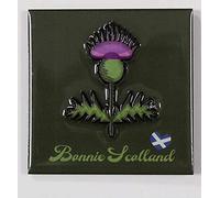 Scotland Scottish PU Fridge Magnet Lion Rampant Tartan 3D Epoxy Thistle Edinburgh (Bonnie Scotland Thistle)