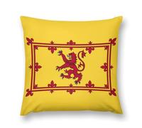 Scotland Scottish Rampant Lion Plush Pillowcase Throw Pillow Cover Standard Size Square Cushion Covers Funny 20 "x20