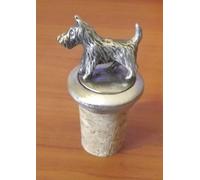 SCOTLAND SCOTTISH TERRIER HAND MADE IN PEWTER bottle stopper