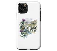 Scotland Scottish Thistle with Lake and Castle Ruins Case for iPhone 11 Pro