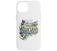 Scotland Scottish Thistle with Lake and Castle Ruins Case for iPhone 14 Plus