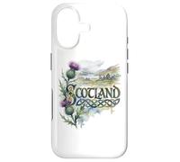 Scotland Scottish Thistle with Lake and Castle Ruins Case for iPhone 17