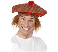 Scotland See You Jimmy Tam O'Shanter Novelty Hat With Ginger Hair
