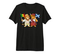 Scotland Senegal Flag Scottish Senegalese Roots Premium T-Shirt