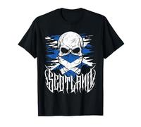 Scotland Skull Scots Flag T-Shirt