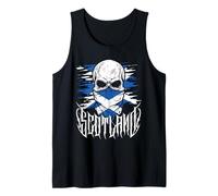 Scotland Skull Scots Flag Tank Top