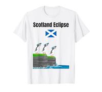 Scotland Solar eclipses Trip Puffin Lover Scottish Souvenir T-Shirt