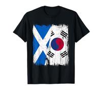 Scotland South Korea Half Flag Scottish South Korean T-Shirt