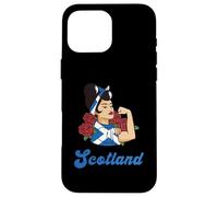 Scotland Strong Woman Scottish Country Pride Flag Roots Case for iPhone 16 Pro Max
