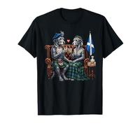 Scotland Sweet Scottish Deerhound Dog Pair Whiskey Love T-Shirt