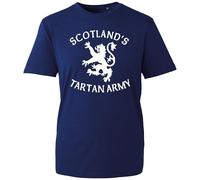 Scotland Tartan Army T-Shirt, Lion Rampant Football Supporters Graphic, Heritage National Team Fan Top UK