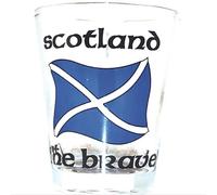 Scotland the brave shot glass