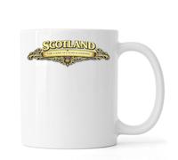 Scotland The Land of Lochs Legends Ceramic Tea Coffee Mug White