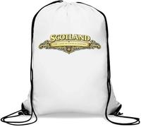 Scotland The Land Of Lochs Legends Gym Sack Casual Drawstring Bag White