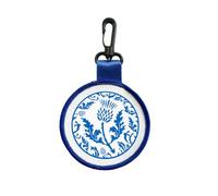 Scotland Thistle Luggage Tag Pull Bag Key Ring Bag Charm Keyring Scottish Flower Symbol