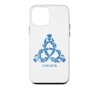 Scotland Thistle Trinity Knot Scottish Flag Blue Distressed Case for iPhone 12 mini