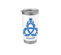 Scotland Thistle Trinity Knot Scottish Flag Blue Stainless Steel Insulated Tumbler
