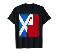 Scotland Tonga Half Flag Scottish Tongan Heritage T-Shirt