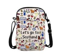 Scotland Trip Crossbody Bag Let’s Go To Scotland Messenger Bag Scotland Travel Vacation Gift Scotland Journey Souvenir (To Scotland CB)