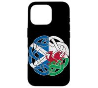 Scotland Wales Flag Celtic Knot Scottish Welsh Dragon Case for iPhone 16 Pro